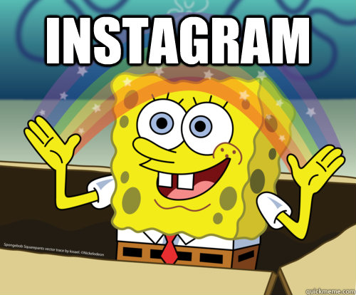 INSTAGRAM   Spongebob rainbow