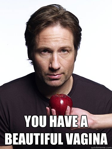  You have a beautiful vagina -  You have a beautiful vagina  Irresistible Hank Moody