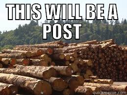 THIS WILL BE A POST  Misc