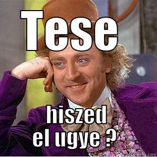 TESE  HISZED EL UGYE ?  Creepy Wonka