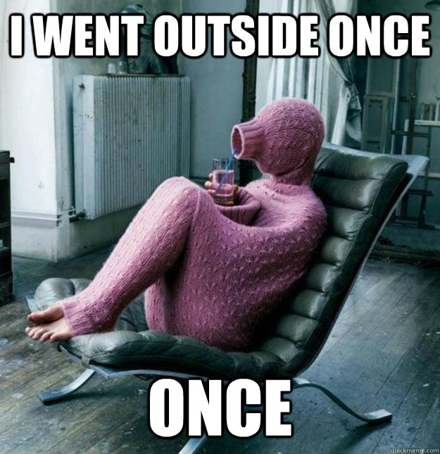 I went outside once once - I went outside once once  Introvert Problems
