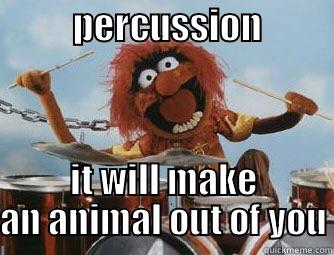           PERCUSSION           IT WILL MAKE AN ANIMAL OUT OF YOU Misc