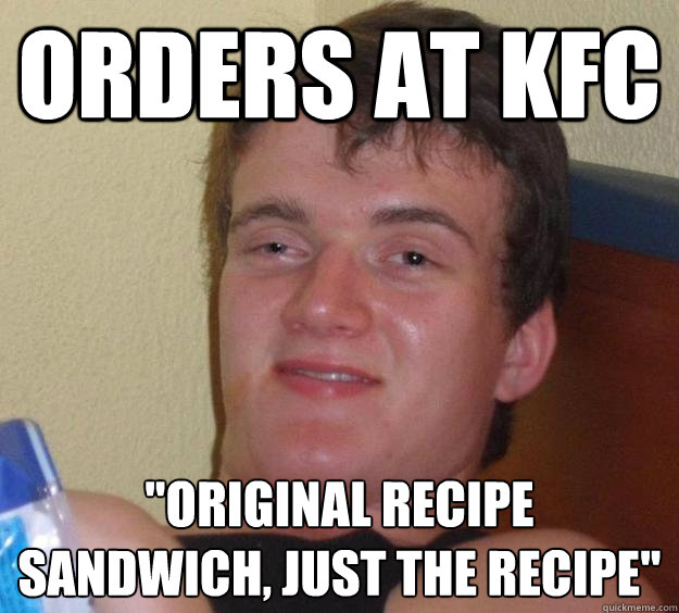 Orders at KFC 