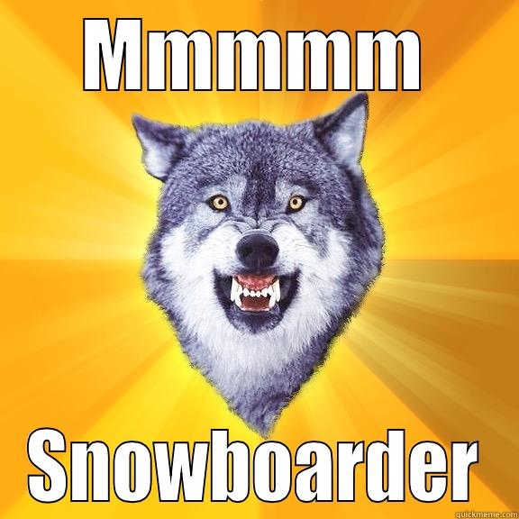 MMMMM SNOWBOARDER Courage Wolf