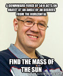 a downward force of 50 N acts on object at an angle of 30 degrees from the horizontal find the mass of the sun  Zaney Zinke