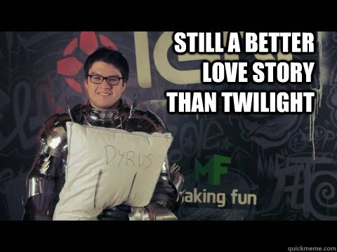 Still a better love story than twilight - Still a better love story than twilight  Dyrus pillow