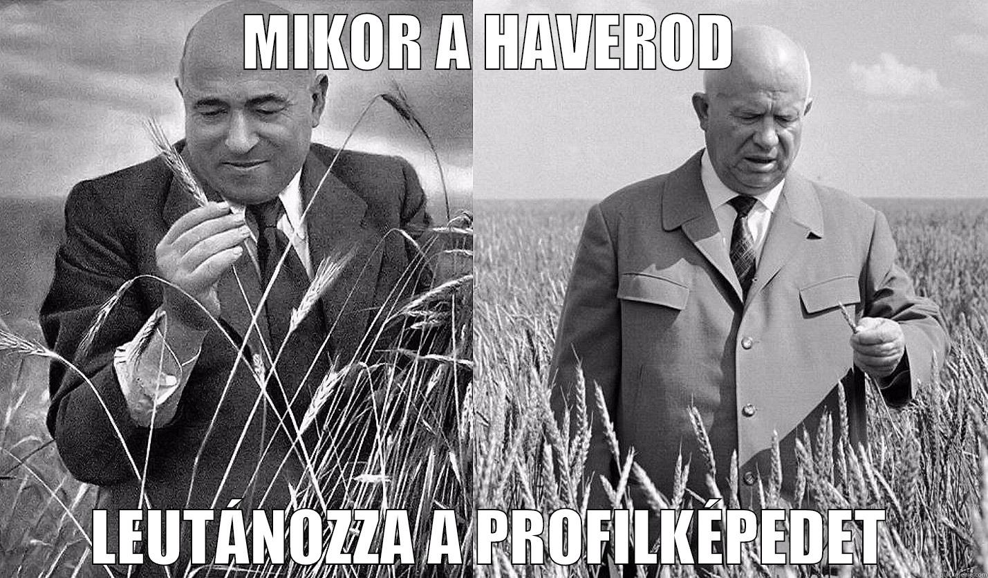 MIKOR A HAVEROD LEUTÁNOZZA A PROFILKÉPEDET Misc