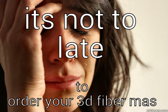 ITS NOT TO LATE TO ORDER YOUR 3D FIBER MASCARA First World Problems
