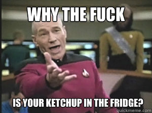 why the fuck is your ketchup in the fridge?  Annoyed Picardutmmediumreferral