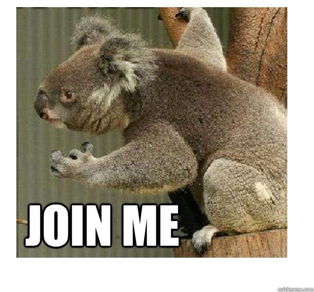  Join ME -  Join ME  Power Hungry Koala