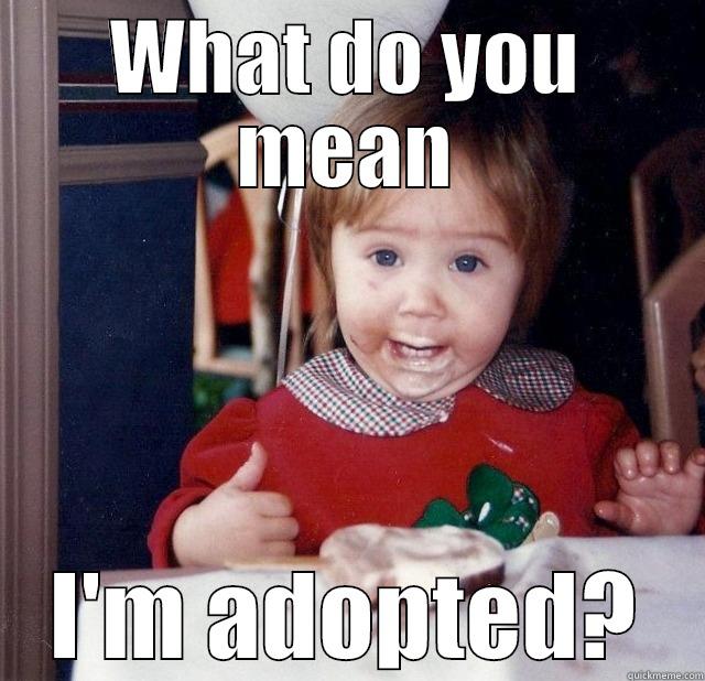 WHAT DO YOU MEAN I'M ADOPTED? Misc