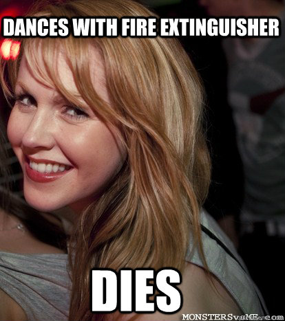 dances with fire extinguisher dies  