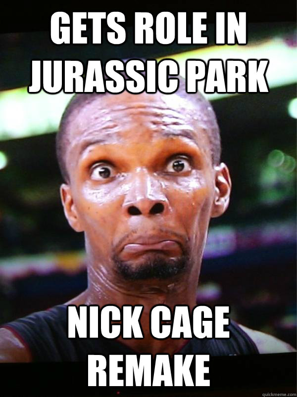 gets role in Jurassic park NICK CAGE REMAKE  