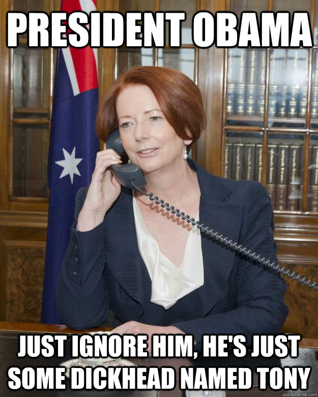 PRESIDENT OBAMA just ignore him, he's just some dickhead named tony  Gillard Obama phone call