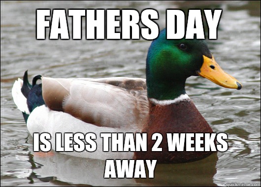 Fathers Day Is less than 2 weeks away  Actual Advice Mallard