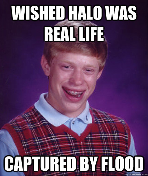 wished halo was real life captured by flood - wished halo was real life captured by flood  Bad Luck Brian