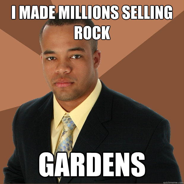 I made millions selling rock gardens  Successful Black Man