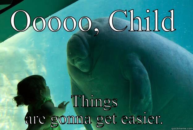 OOOOO, CHILD THINGS ARE GONNA GET EASIER. Overlord Manatee