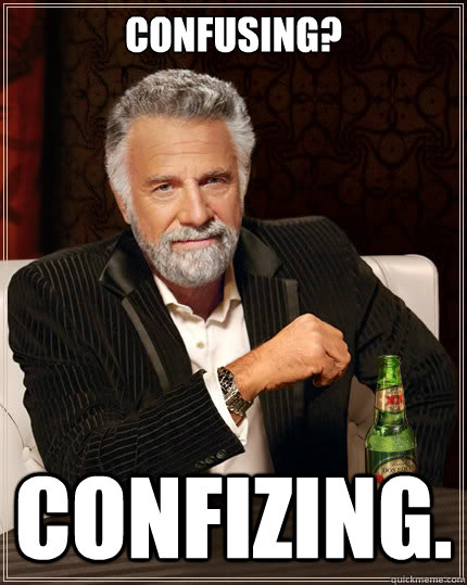 Confusing? Confizing. - Confusing? Confizing.  The Most Interesting Man In The World