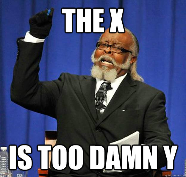 The X Is too damn Y - The X Is too damn Y  Jimmy McMillan