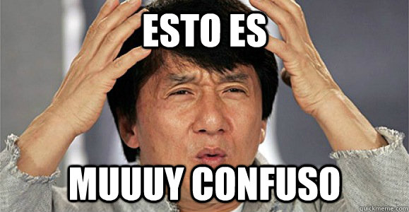 esto es  muuuy confuso  Confused Jackie Chan