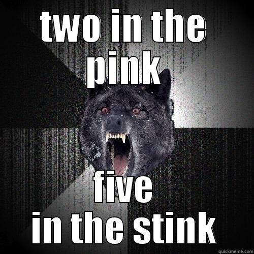 TWO IN THE PINK FIVE IN THE STINK Insanity Wolf