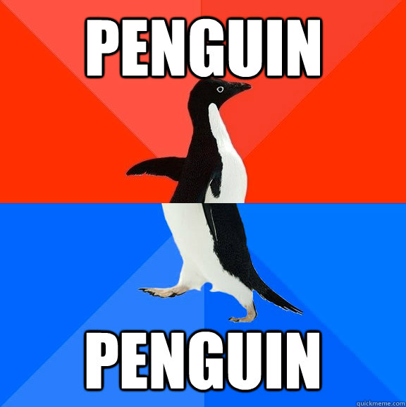 Penguin Penguin - Penguin Penguin  Socially Awesome Awkward Penguin