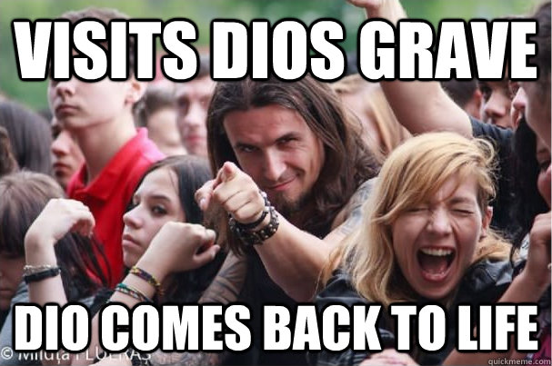 Visits dios grave Dio comes back to life - Visits dios grave Dio comes back to life  Ridiculously Photogenic Metalhead