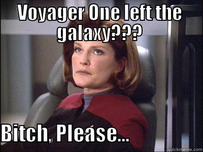 VOYAGER ONE LEFT THE GALAXY???  BITCH, PLEASE...                  First World Problems Cat