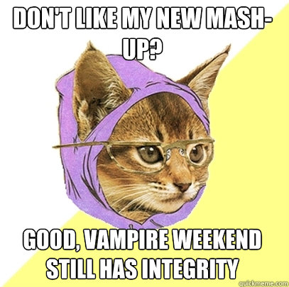 Don't like my new mash-up? good, vampire weekend still has integrity  Hipster Kitty