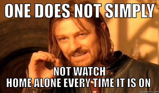  ONE DOES NOT SIMPLY   NOT WATCH HOME ALONE EVERY TIME IT IS ON Boromir