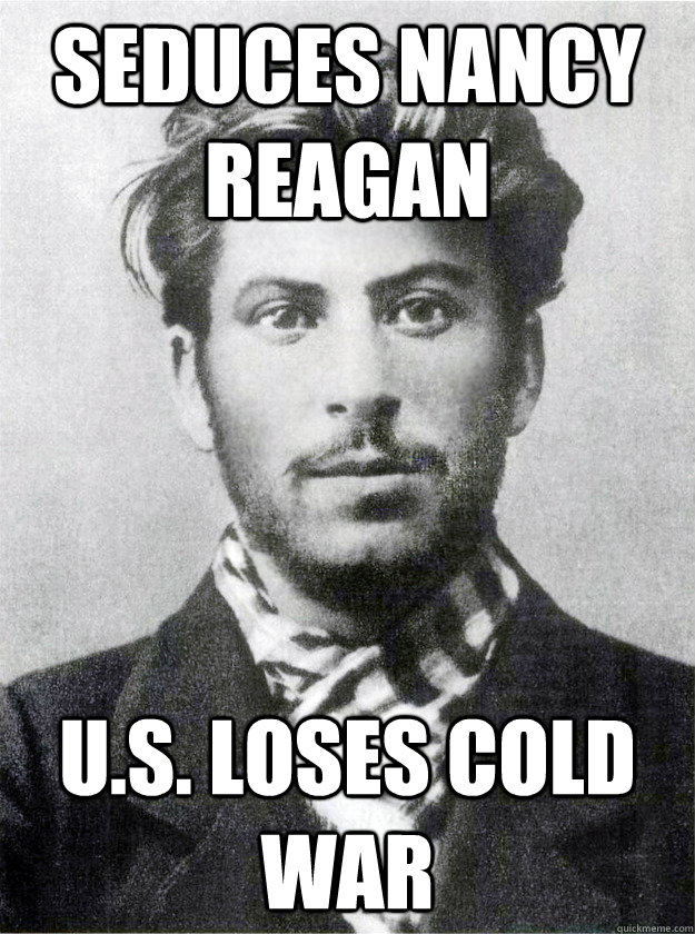 Seduces Nancy Reagan u.s. loses cold war  