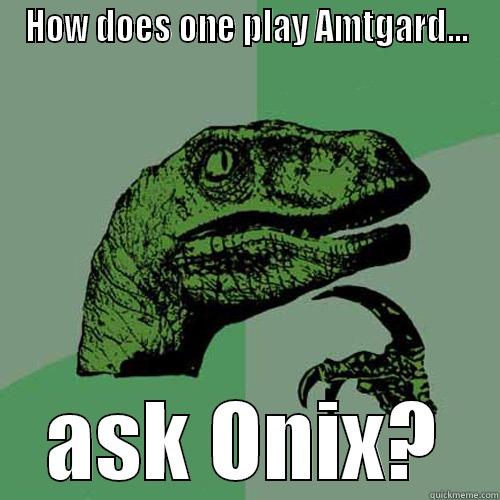 HOW DOES ONE PLAY AMTGARD... ASK ONIX? Philosoraptor