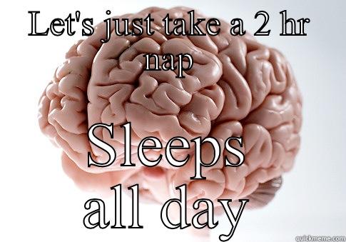 LET'S JUST TAKE A 2 HR NAP SLEEPS ALL DAY Scumbag Brain