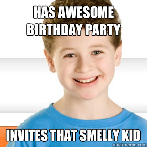 Has awesome birthday party Invites that smelly kid - Has awesome birthday party Invites that smelly kid  Good Kid Greg