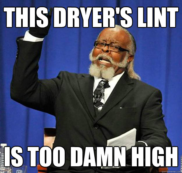 This Dryer's Lint Is too damn high  Jimmy McMillan