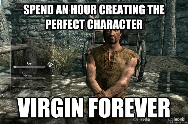 SPEND AN HOUR CREATING THE PERFECT CHARACTER Virgin forever - SPEND AN HOUR CREATING THE PERFECT CHARACTER Virgin forever  Misc
