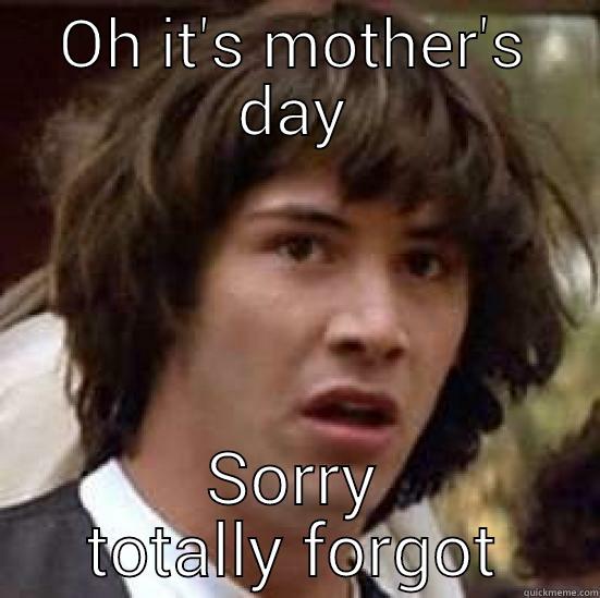 OH IT'S MOTHER'S DAY SORRY TOTALLY FORGOT conspiracy keanu
