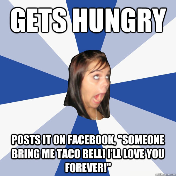 Gets hungry posts it on Facebook, 