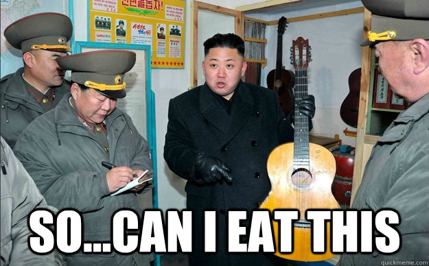  So...Can I Eat This  Hungry Kim Jong Un