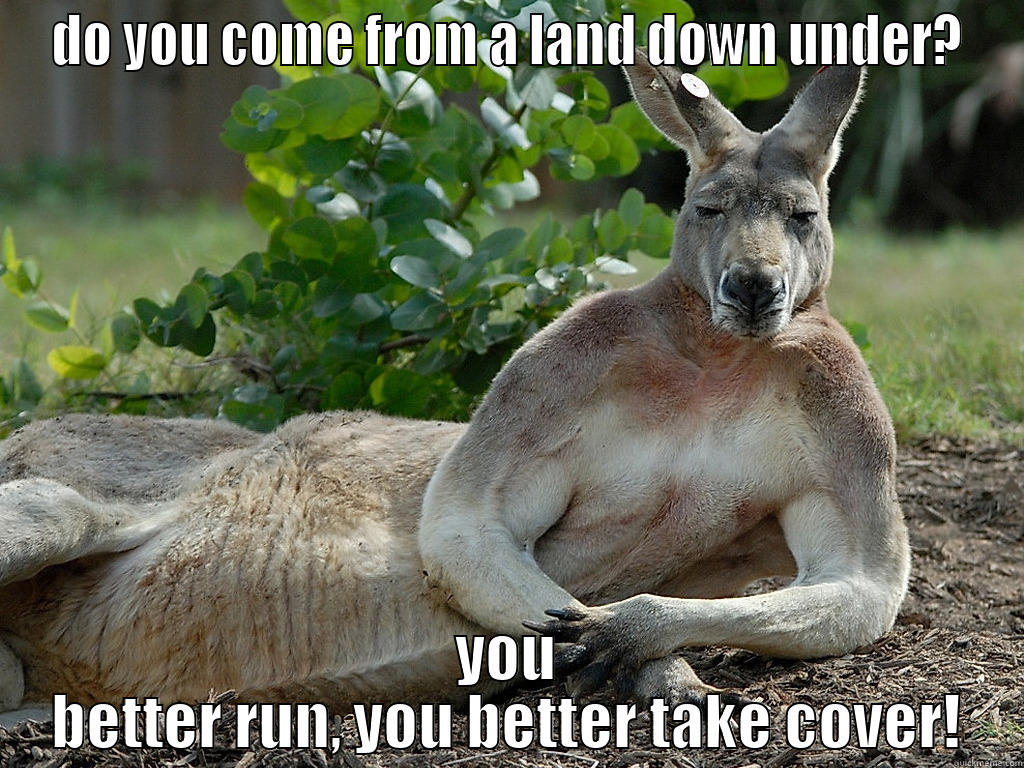 kangaroo from down under - DO YOU COME FROM A LAND DOWN UNDER? YOU BETTER RUN, YOU BETTER TAKE COVER! Misc