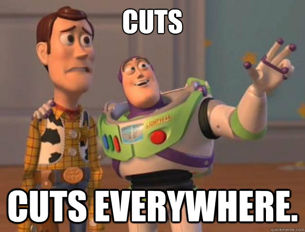 Cuts cuts everywhere.  Toy Story