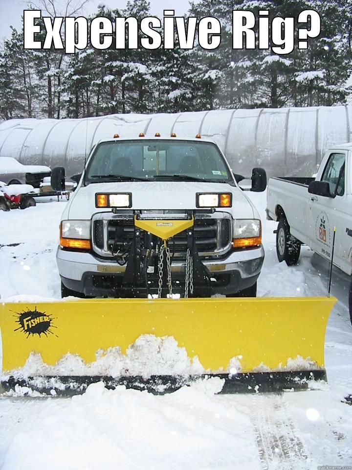Expensive snow plow - EXPENSIVE RIG?  Misc