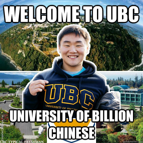 Welcome to UBC University of billion Chinese  University of billion Chinese