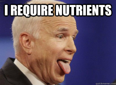 I require nutrients    mccain nutrients