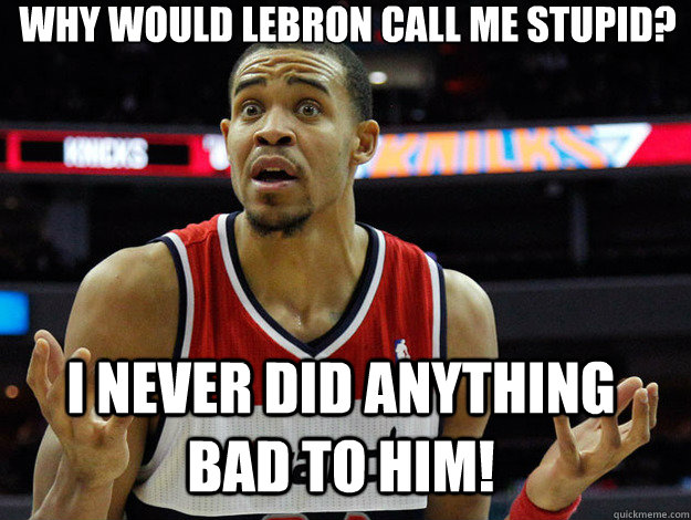 Why would lebron call me stupid? I never did anything bad to him!  JaVale McGee