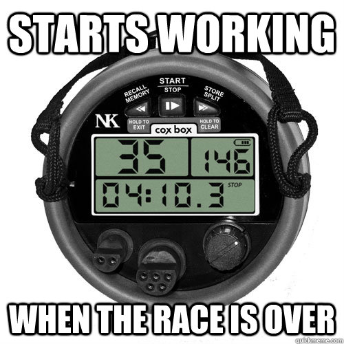 Starts Working When the race is over - Starts Working When the race is over  Scumbag Cox-Box