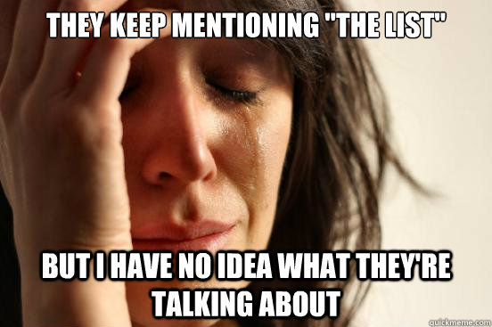They Keep mentioning 