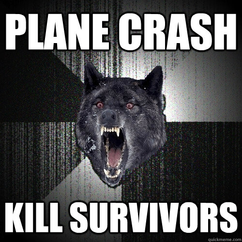 Plane Crash kill survivors  Insanity Wolf