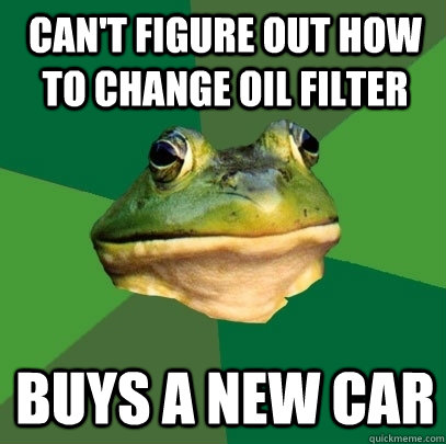Can't figure out how to change oil filter Buys a new car - Can't figure out how to change oil filter Buys a new car  Misc